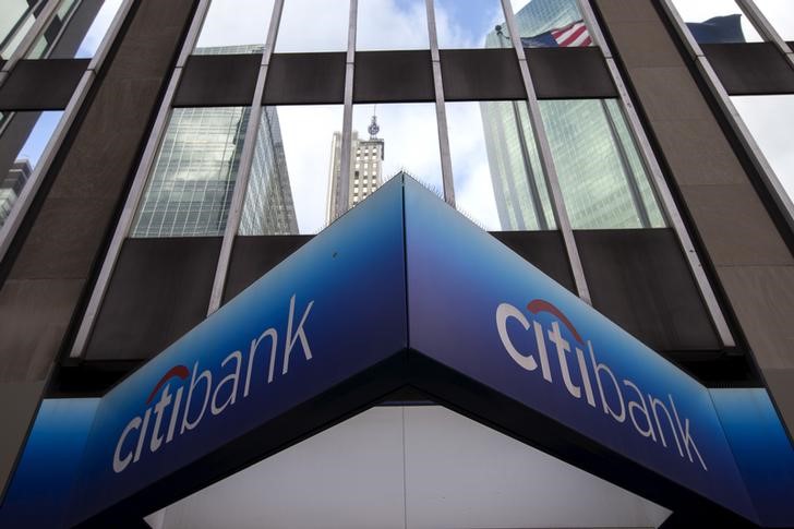 © Reuters. A view of the exterior of the Citibank Corporate headquarters in the Manhattan borough of New York