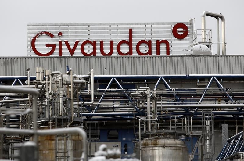 © Reuters. GIVAUDAN CONFIRME SES OBJECTIFS DE CROISSANCE ORGANIQUE