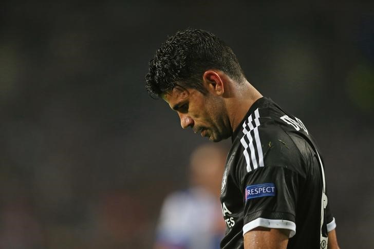 © Reuters. Diego Costa durante partida contra o Porto, pela Liga dos Campeões