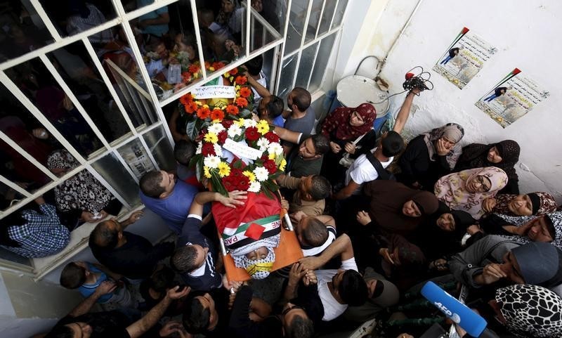 © Reuters. LA POLICE ISRAÉLIENNE TUE UN PALESTINIEN À JÉRUSALEM  