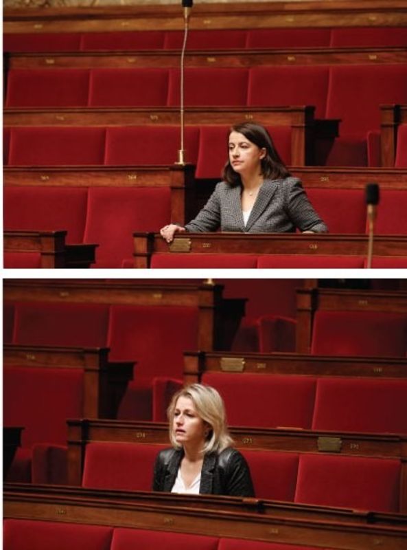 © Reuters. CÉCILE DUFLOT ET BARBARA POMPILI, CO-PRÉSIDENTES DU GROUPE ÉCOLOGISTE