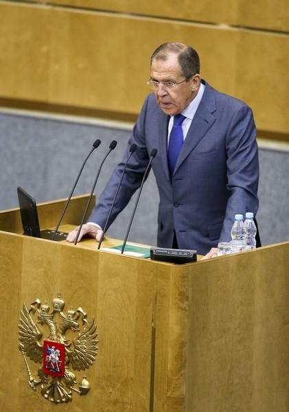 © Reuters. لافروف: لم تطلب أي دولة أخرى غير سوريا مساعدة عسكرية من روسيا