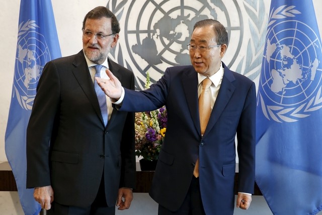 © Reuters. Ban Ki-Moon insta a la UE a mantener la solidaridad con inmigrantes 