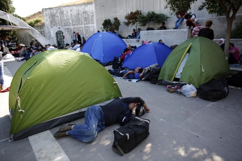 © Reuters. وزير: تركيا سترحب بأي مساعدات أوروبية بشأن اللاجئين