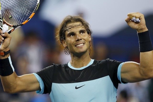 © Reuters. Nadal derrota con contundencia a Wawrinka y pasa a semifinales en Shanghái