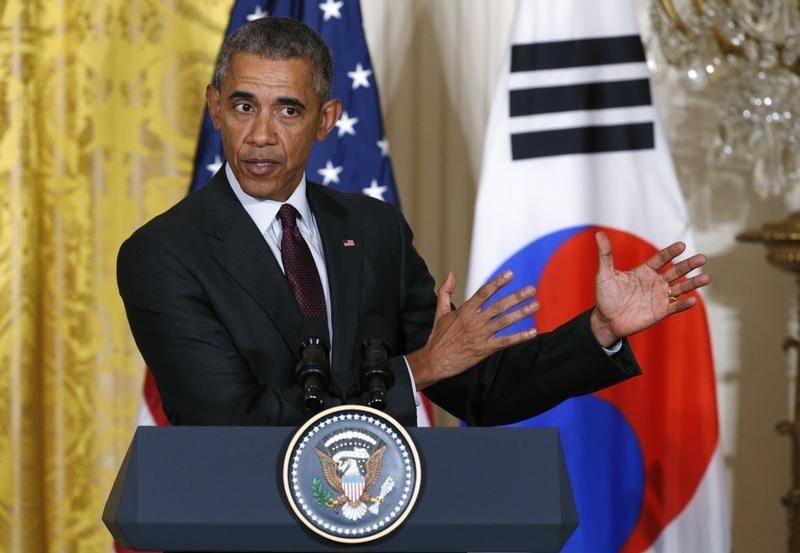 © Reuters. أوباما: لا تقارب في الأفكار مع روسيا بشأن سوريا