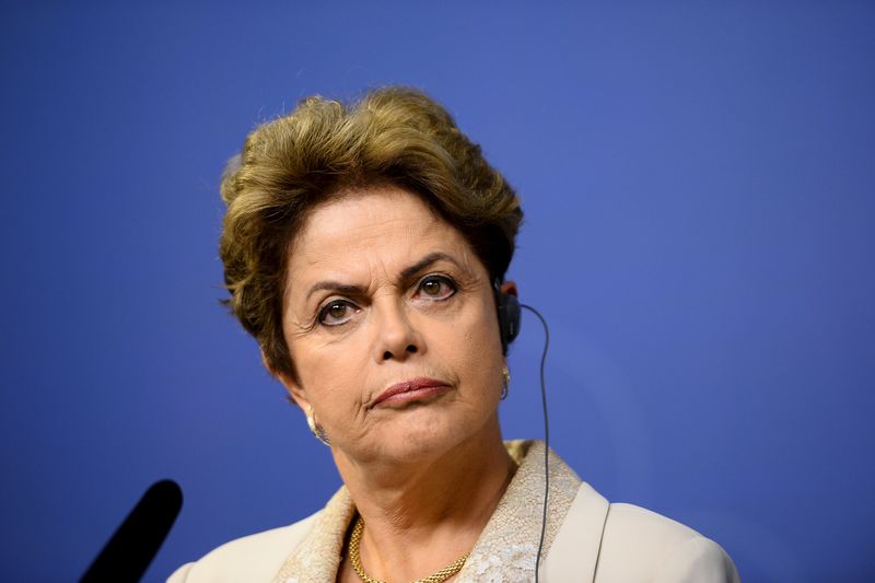 © Reuters. Presidente Dilma Rousseff em entrevista coletiva em Estocolmo