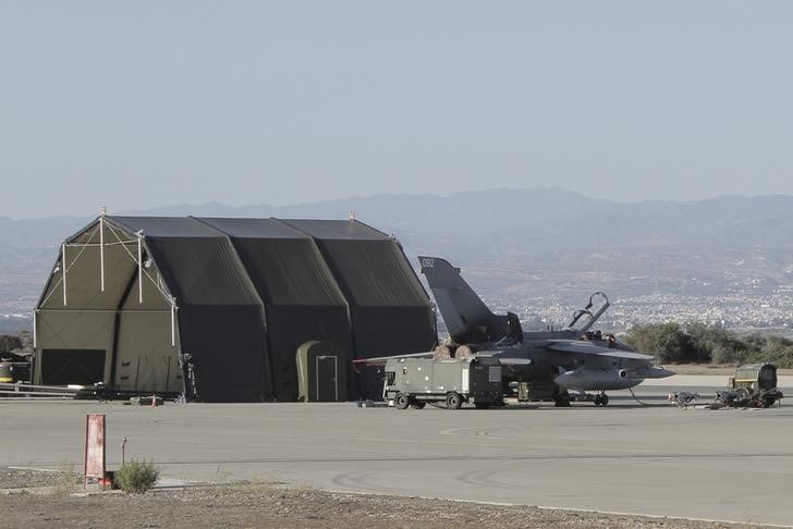 © Reuters. Base militar britânica RAF Akrotiri, no Chipre