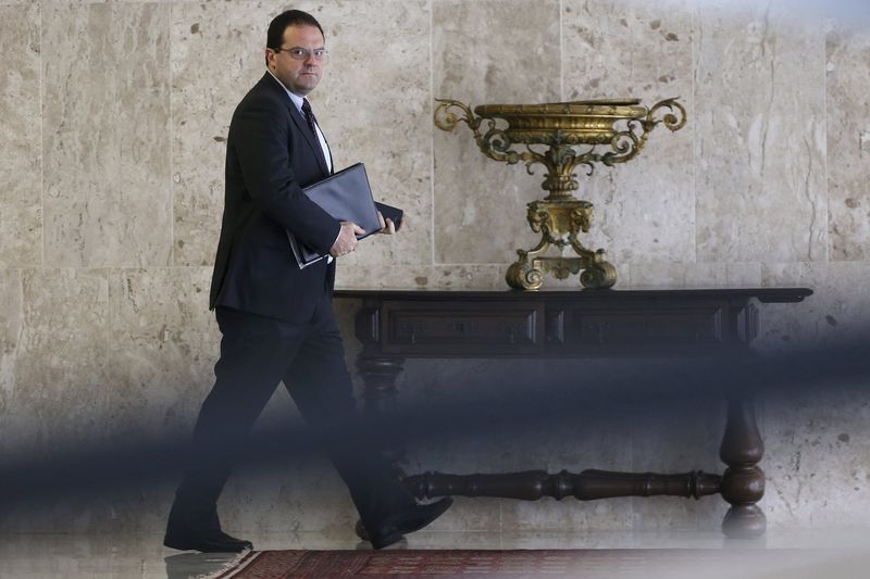 © Reuters. Ministro da Planejamento, Nelson Barbosa, durante encontro no Palácio do Planalto, em Brasília