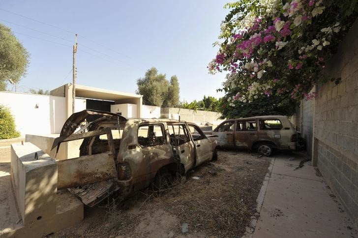 © Reuters. بعد 3 سنوات من هجوم القنصلية الأمريكية لايزال القتال مستمرا في بنغازي