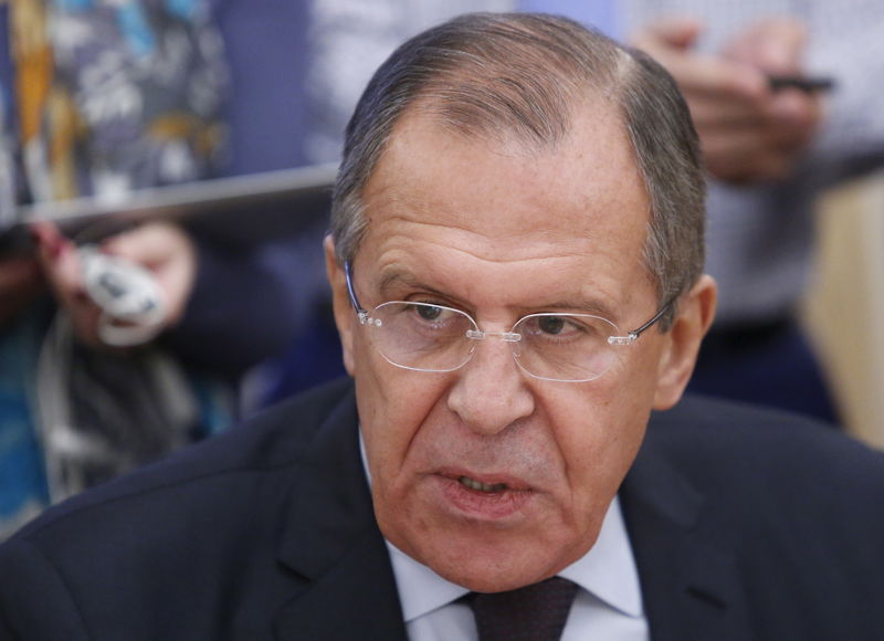 © Reuters. Lavrov durante entrevista em Moscou