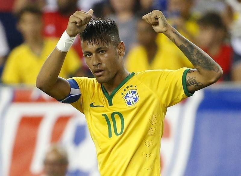 © Reuters. Neymar durante amistoso contra os Estados Unidos