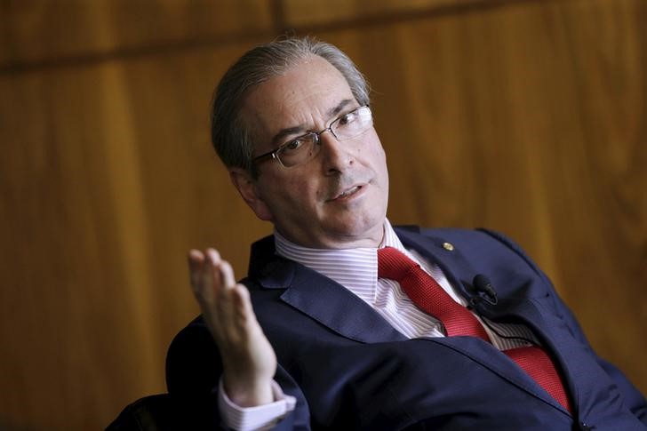 © Reuters. Presidente da Câmara dos Deputados, Eduardo Cunha (PMDB-RJ), durante reunião