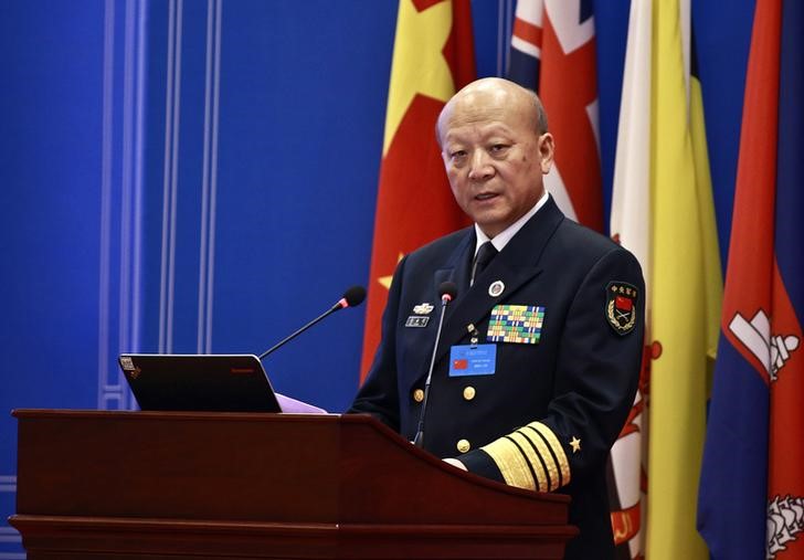 © Reuters. الصين تقول إن علاقتها البحرية مع أمريكا في "افضل حالاتها"