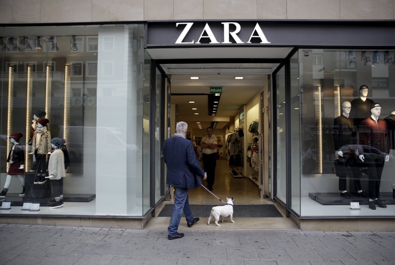 © Reuters. Loja da Zara no centro de Madri