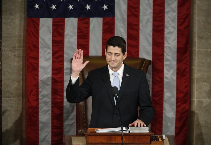 © Reuters. Novo presidente da Câmara dos Deputados dos EUA Paul Ryan em Washington