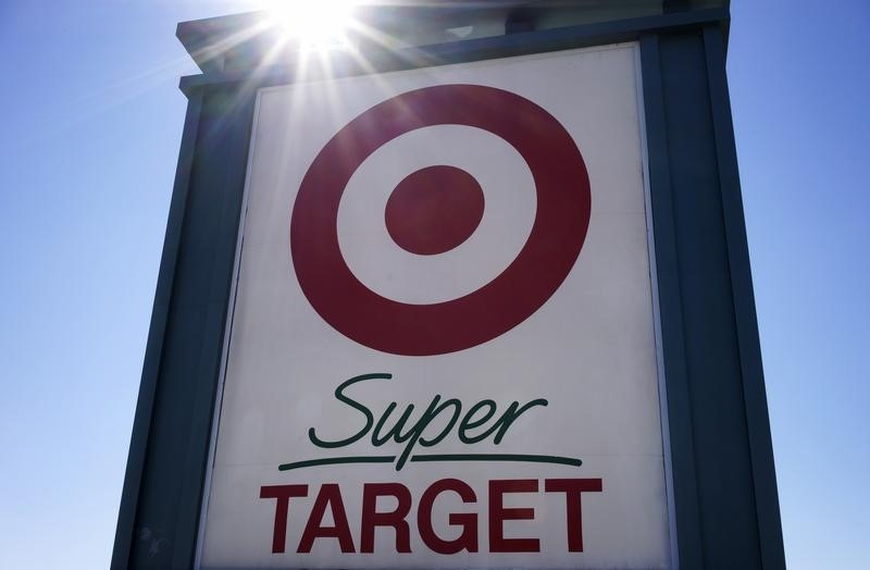 © Reuters. A view of the sign outside the Target store in Westminster