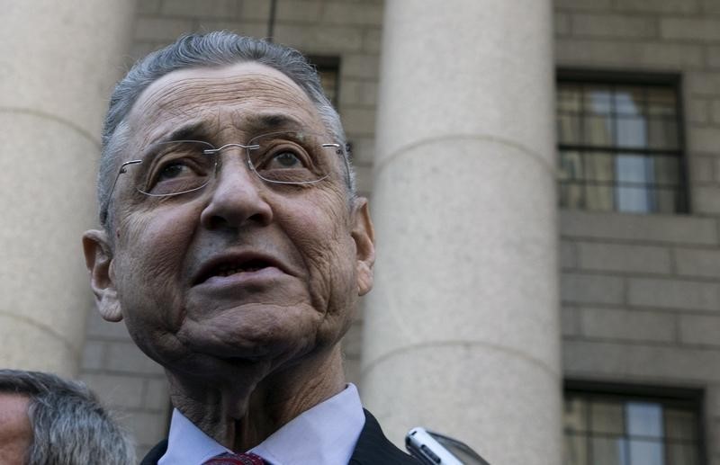 © Reuters. Silver makes a comment to the media as he departs an arraignment hearing at the U.S. Federal Courthouse in the Manhattan borough of New York