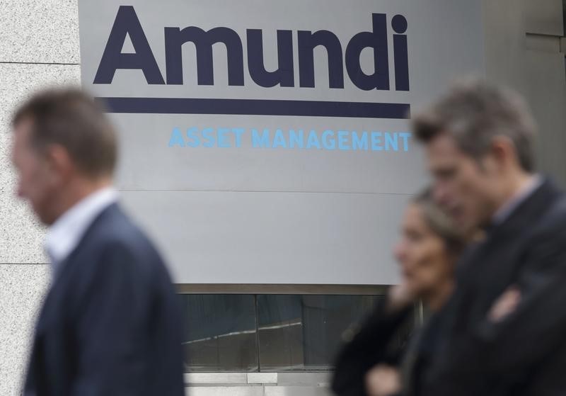 © Reuters. AMUNDI ESPÈRE LEVER ENTRE 1,4 ET 2 MILLIARDS D'EUROS EN BOURSE