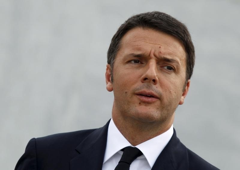 © Reuters. Il premier Matteo Renzi 