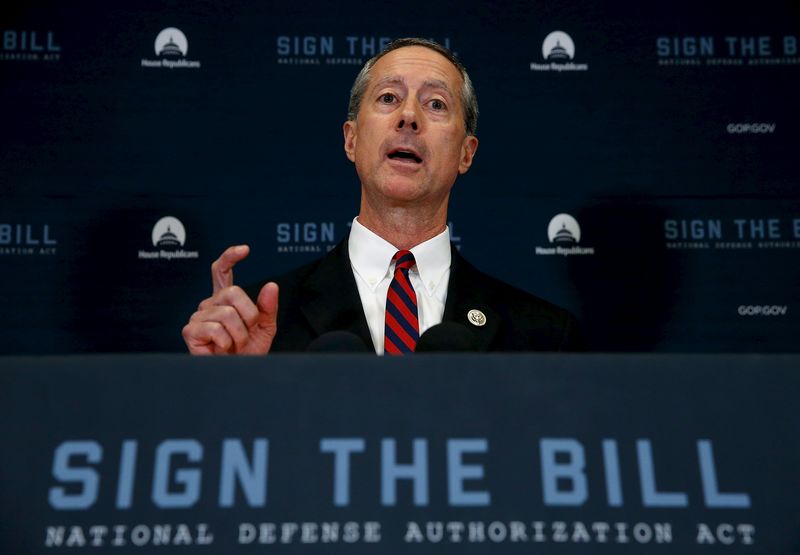 © Reuters. Thornberry addresses a news conference following a House Republican caucus meeting at the U.S. Capitol in Washington