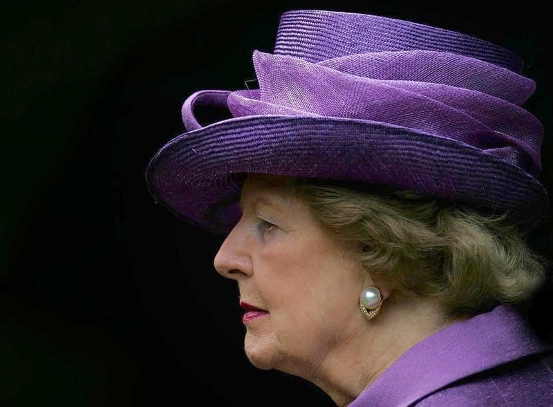 © Reuters. Ex-líder britânica Margaret Thatcher durante evento em Berkshire, na Inglaterra