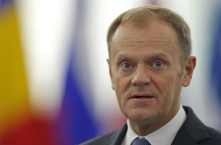 © Reuters. Tusk de la UE dice que Europa debe preservar la zona Schengen