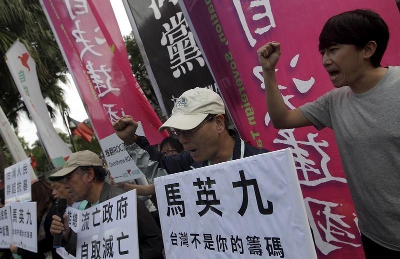 © Reuters. المعارضة في تايوان: لا يجب استغلال اجتماع ما وشي كحيلة انتخابية
