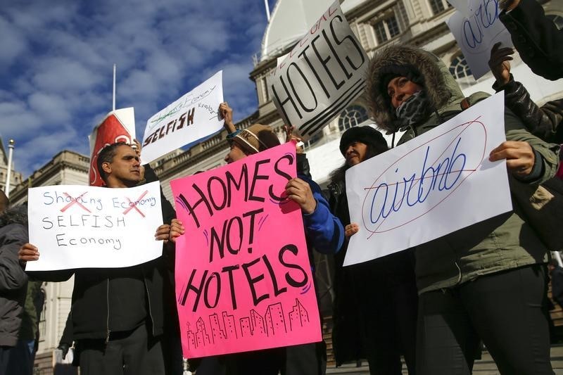 © Reuters. San Francisco rechaza imponer restricciones a alquileres como Airbnb