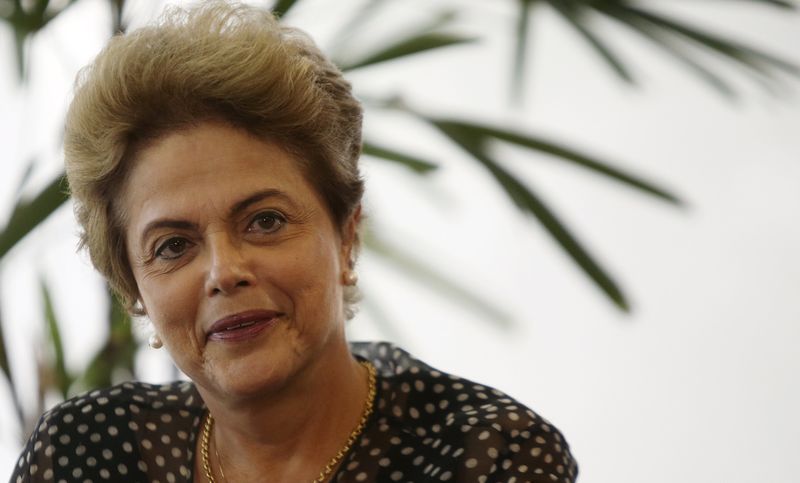 © Reuters. Presidente Dilma Rousseff no Palácio do Planalto, em Brasília