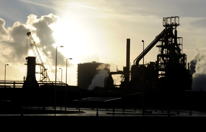 © Reuters. The Tata Steel plant is seen in Port Talbot, south Wales