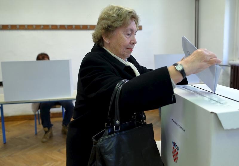 © Reuters. استطلاع: تعادل الحزب الحاكم والمعارضة في انتخابات كرواتيا