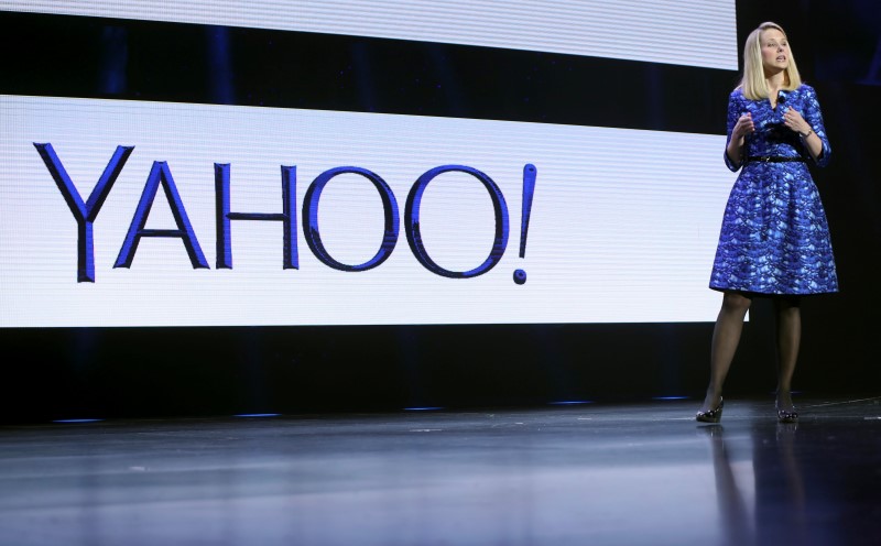 © Reuters. Yahoo CEO Marissa Mayer speaks during her keynote address at the annual Consumer Electronics Show (CES) in Las Vegas