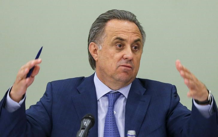 © Reuters. Ministro dos Esportes da Rússia Mutko concede entrevista em Moscou