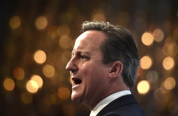 © Reuters. Primeiro-ministro britânico, David Cameron, durante conferência em Londres