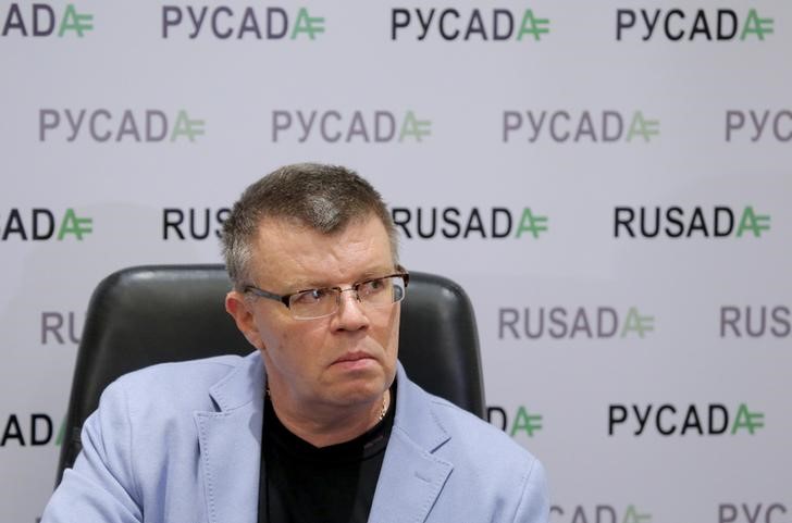 © Reuters. Chefe da agência antidoping da Rússia, Nikita Kamaev, em entrevista coletiva em Moscou