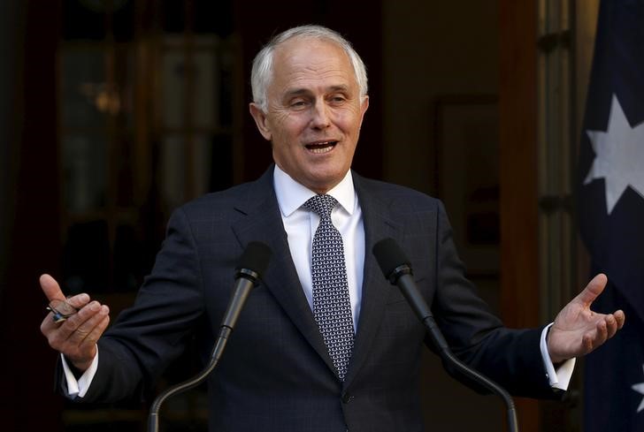 © Reuters. Turnbull announces his new federal cabinet during a media conference at Parliament House in Canberra