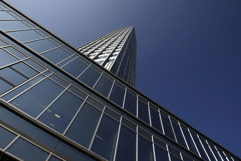 © Reuters. Outside view shows the ECB headquarters in Frankfurt