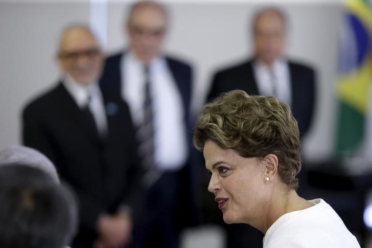 © Reuters. Presidente Dilma Rousseff durante encontro com príncipe do Japão no Palácio do Planalto, em Brasília