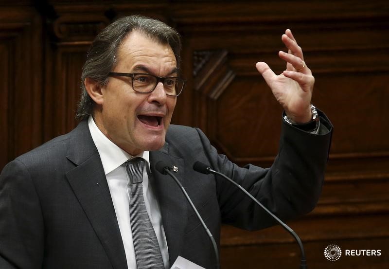 © Reuters. Artur Mas, rechazado por segunda vez como presidente de Cataluña