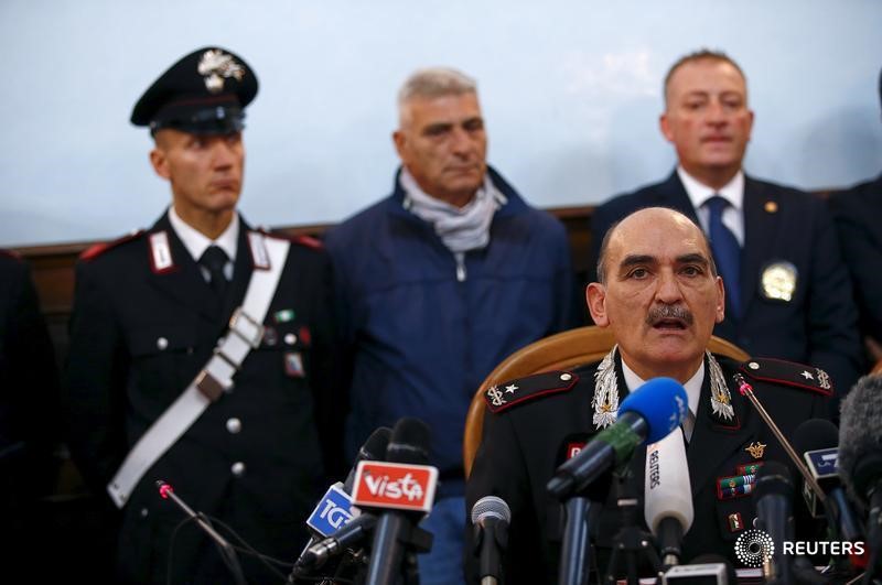 © Reuters. الشرطة الايطالية:اعتقال 15 في عملية لمكافحة الارهاب بأوروبا
