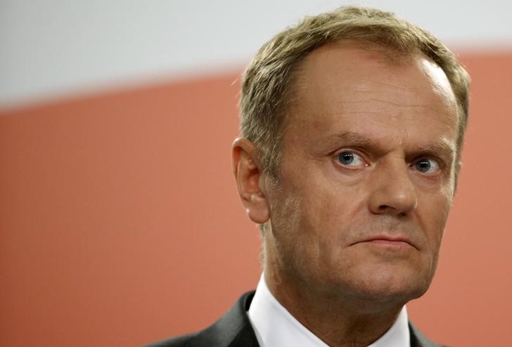 © Reuters. Tusk dice que será "muy, muy complicado" alcanzar un acuerdo con Gran Bretaña