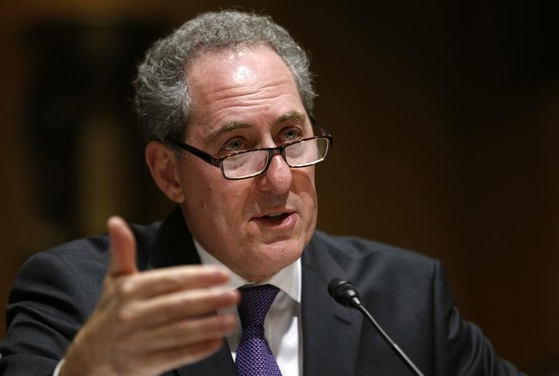 © Reuters. U.S. Trade Rep. Froman testifies on Capitol Hill in Washington