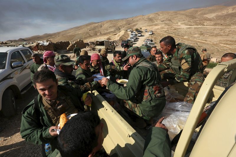 © Reuters. القوات الكردية تتوقع دخول سنجار بشمال العراق وتطهيرها قريبا