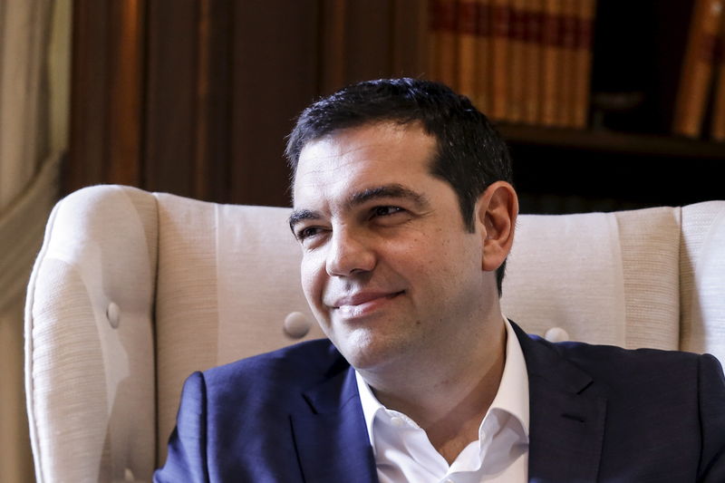 © Reuters. Il premier greco Alexis Tsipras 