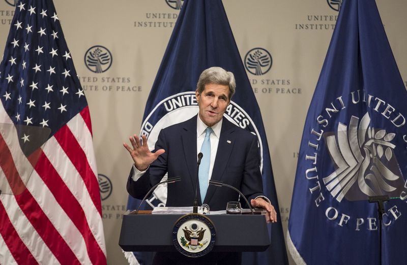© Reuters. كيري: أمريكا واثقة تماما من تحرير سنجار في غضون أيام