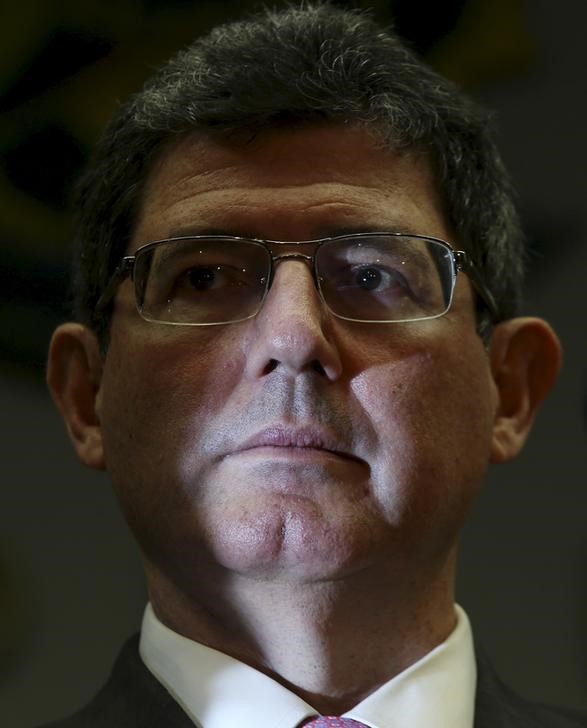 © Reuters. Ministro da Fazenda, Joaquim Levy, durante entrevista coletiva em Brasília