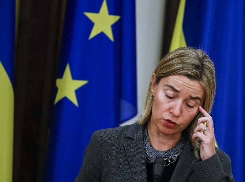 © Reuters. مسؤولة اوروبية:يمكن البدء في "عملية" للتوصل إلى تسوية للأزمة السورية
