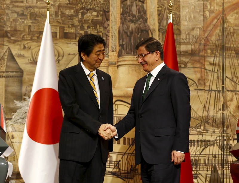 © Reuters. تركيا تهدف لزيادة التجارة مع اليابان إلى 10 مليارات دولار سنويا في 5 سنوات