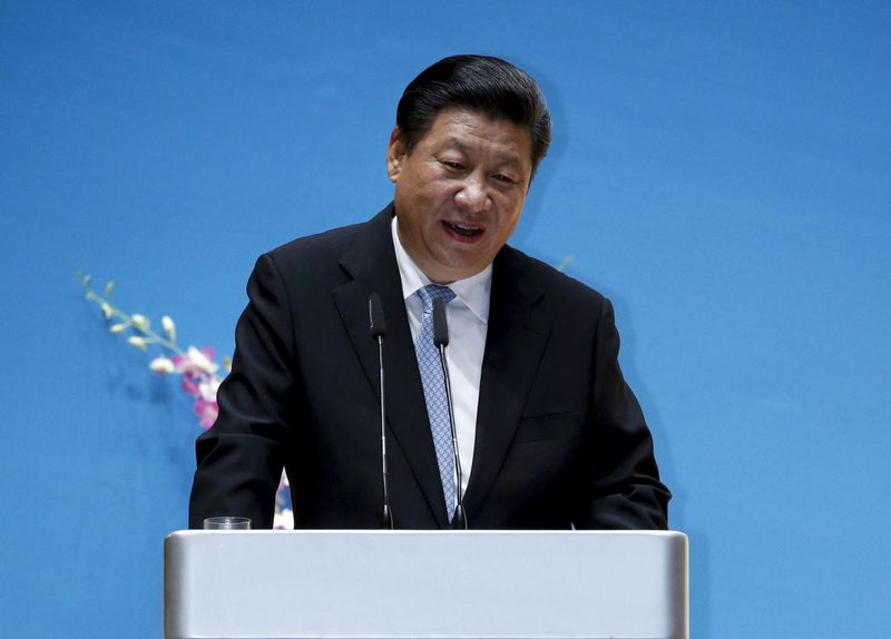 © Reuters. Presidente da China, Xi Jinping, durante evento em Singapura